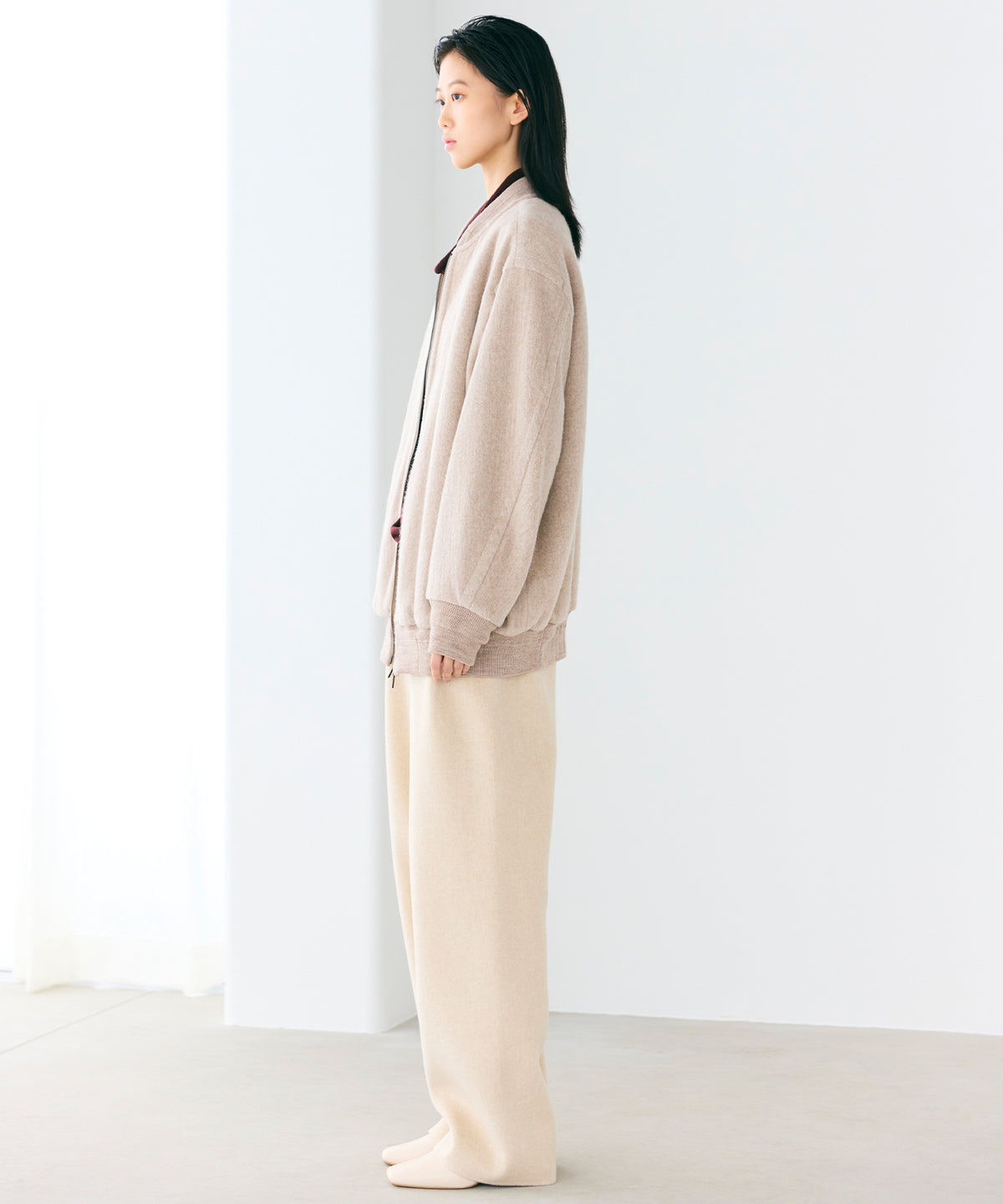 SILK COTTON FLEECE / FLEECE TRACK JUMPER