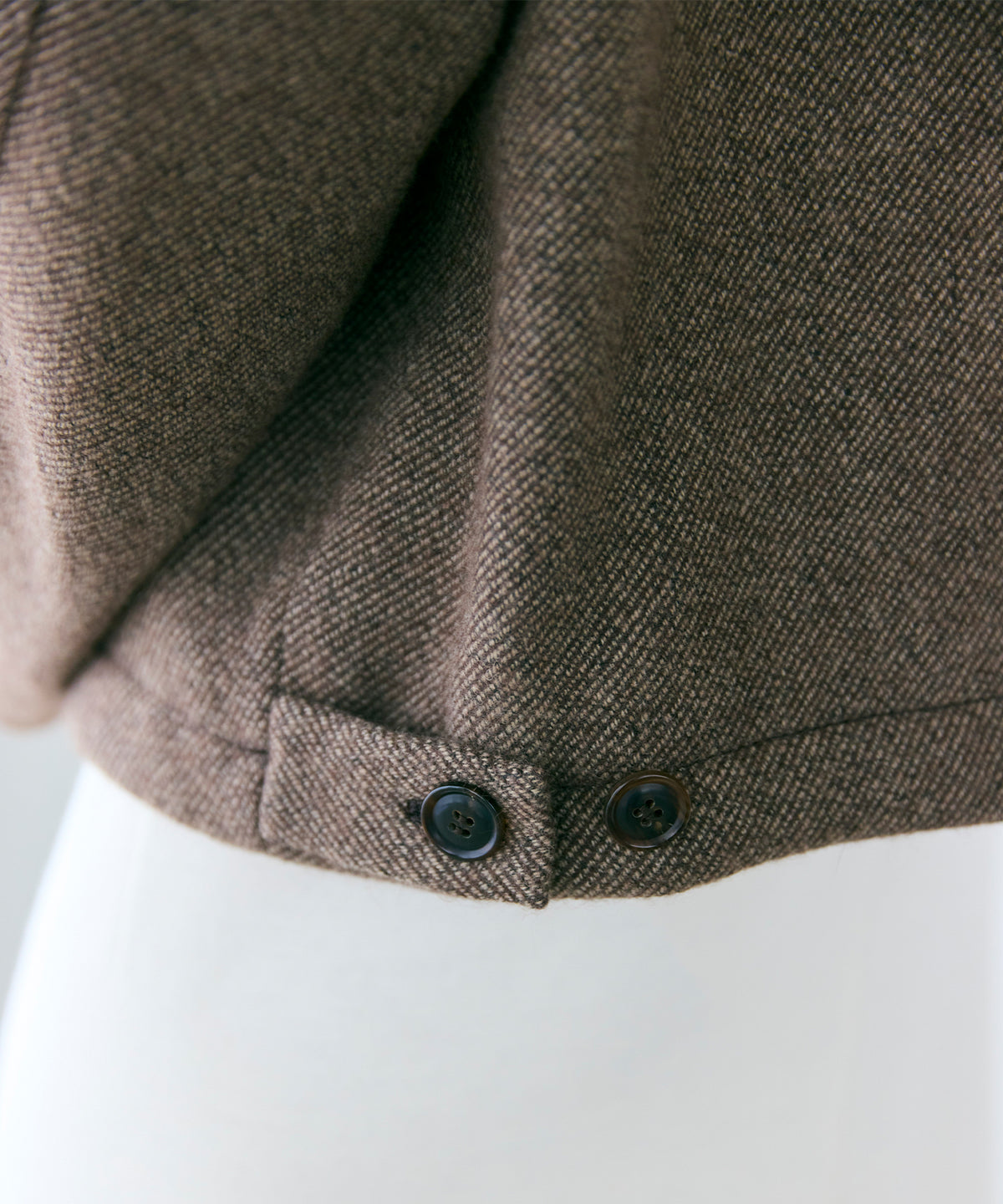 WOOL ANGOLA TWILL / GENTLE SHOULDER BLOUSON
