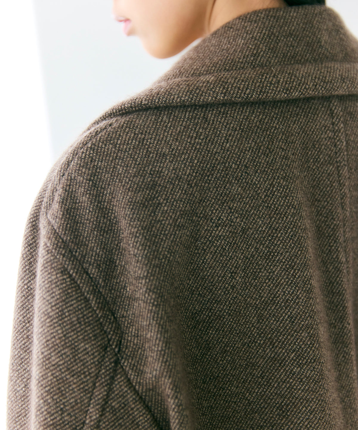 WOOL ANGOLA TWILL / GENTLE SHOULDER BLOUSON