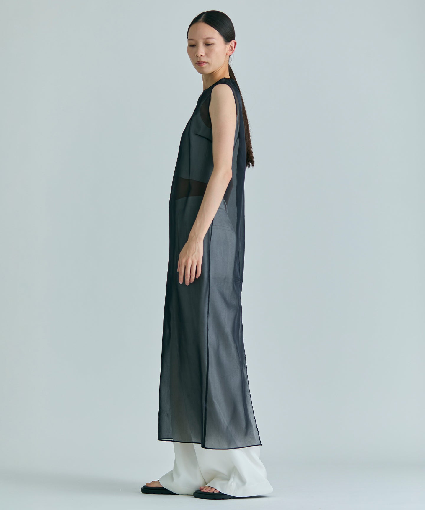 SILK SATIN ORGANDIE / DRESS