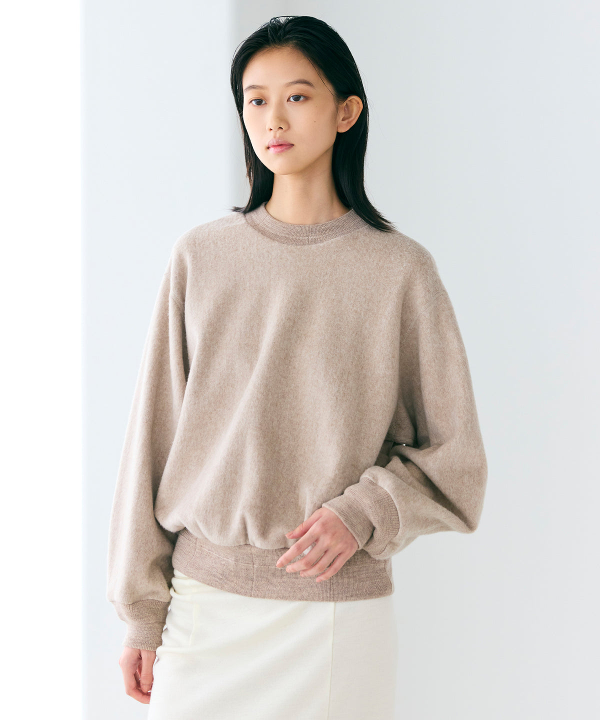 SILK COTTON FLEECE / FLEECE SWEATSHIRT