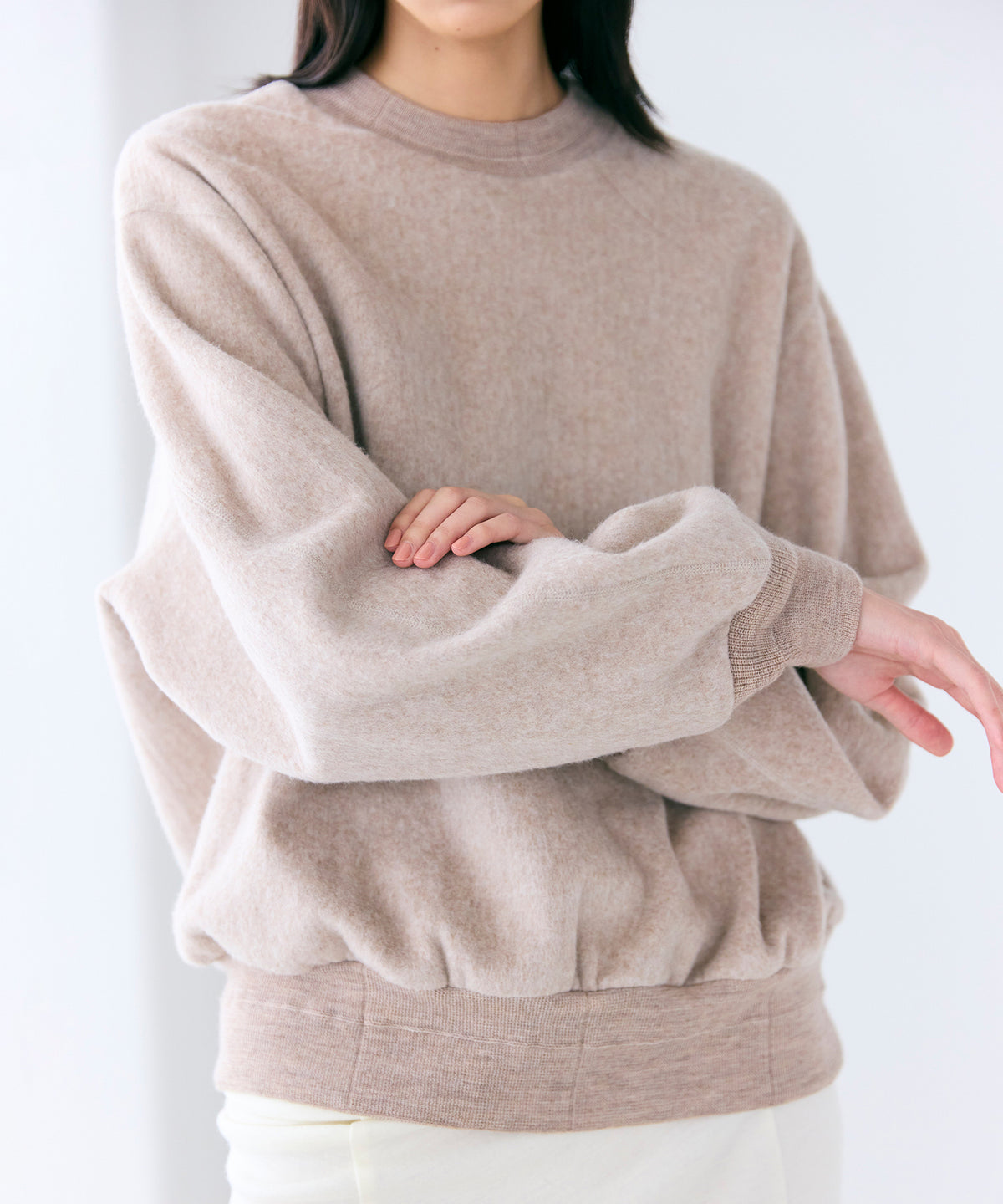 SILK COTTON FLEECE / FLEECE SWEATSHIRT
