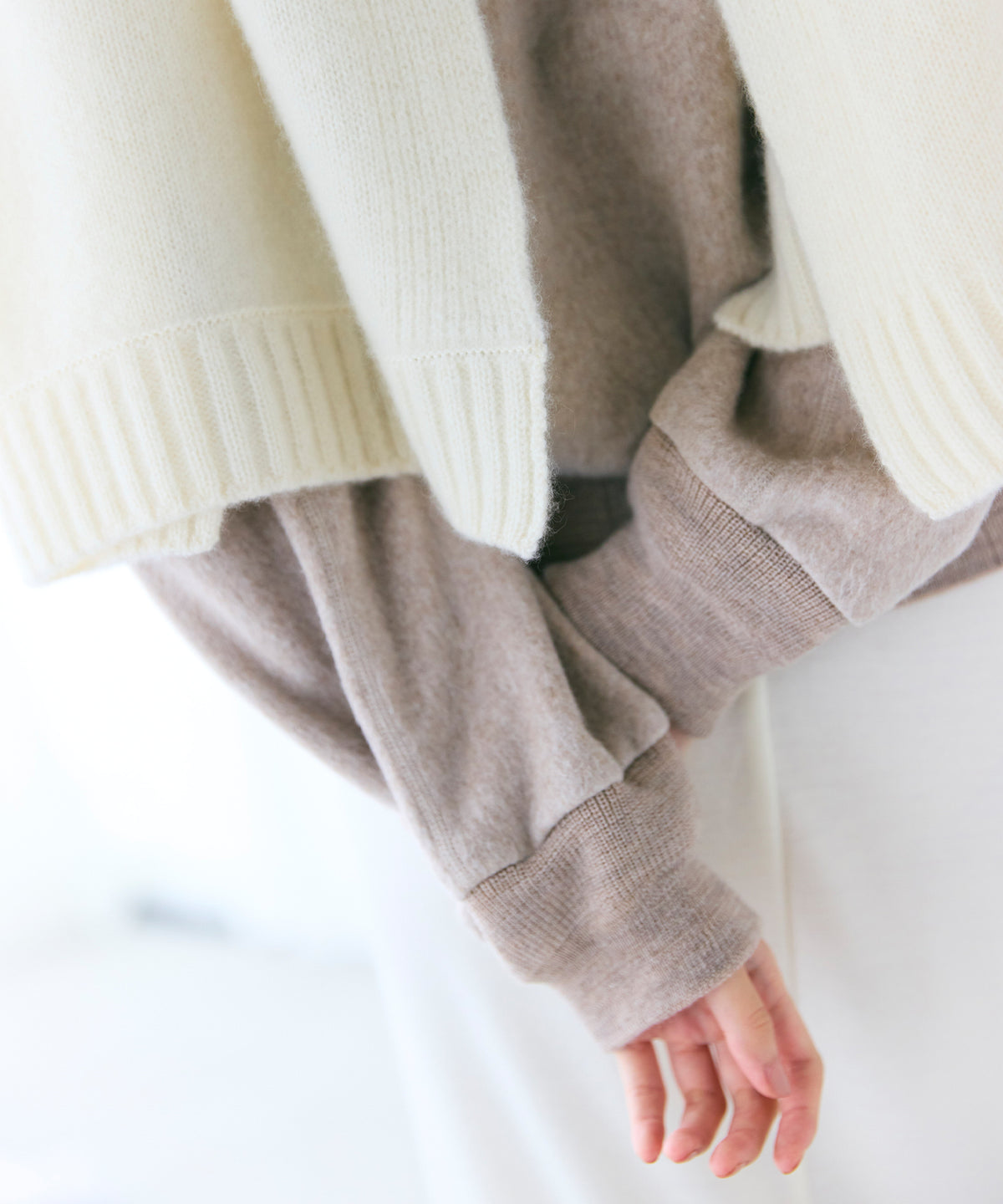 CASHMERE MIDDLE GAUGE / KNIT STOLE