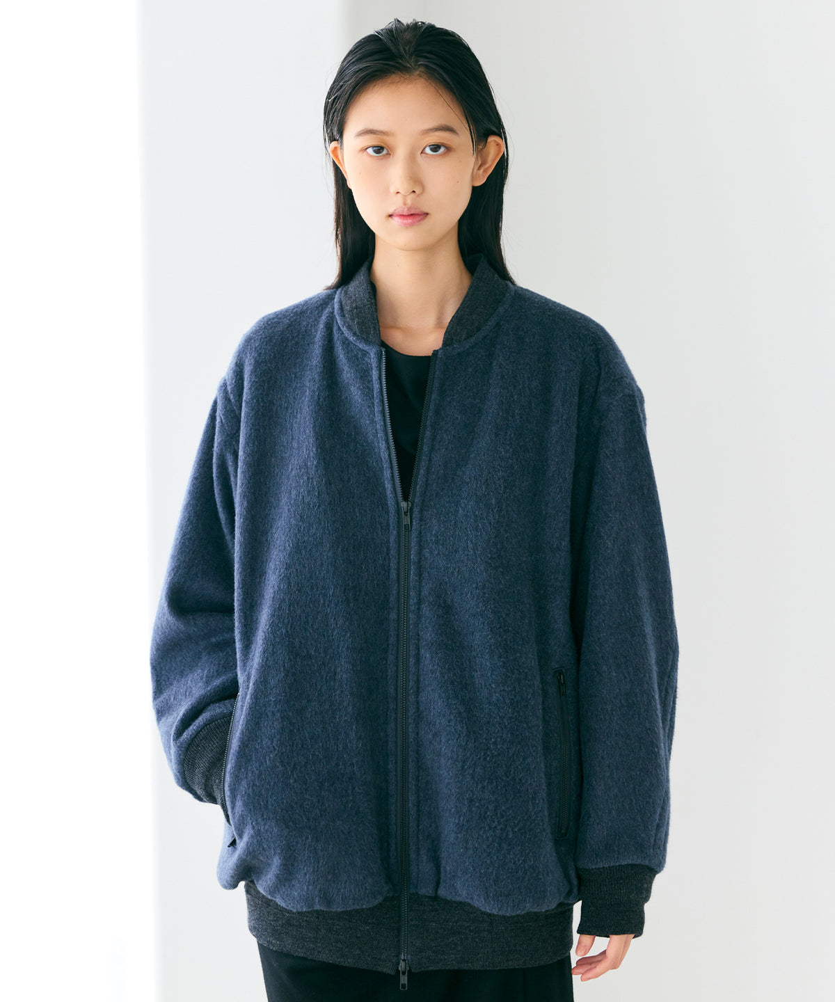 SILK COTTON FLEECE / FLEECE TRACK JUMPER