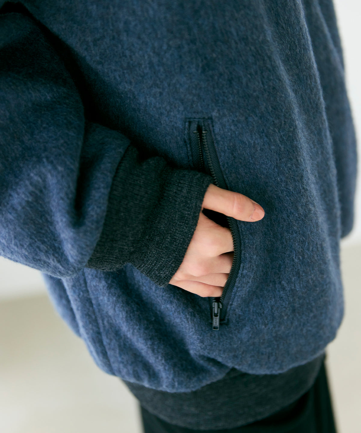 SILK COTTON FLEECE / FLEECE TRACK JUMPER