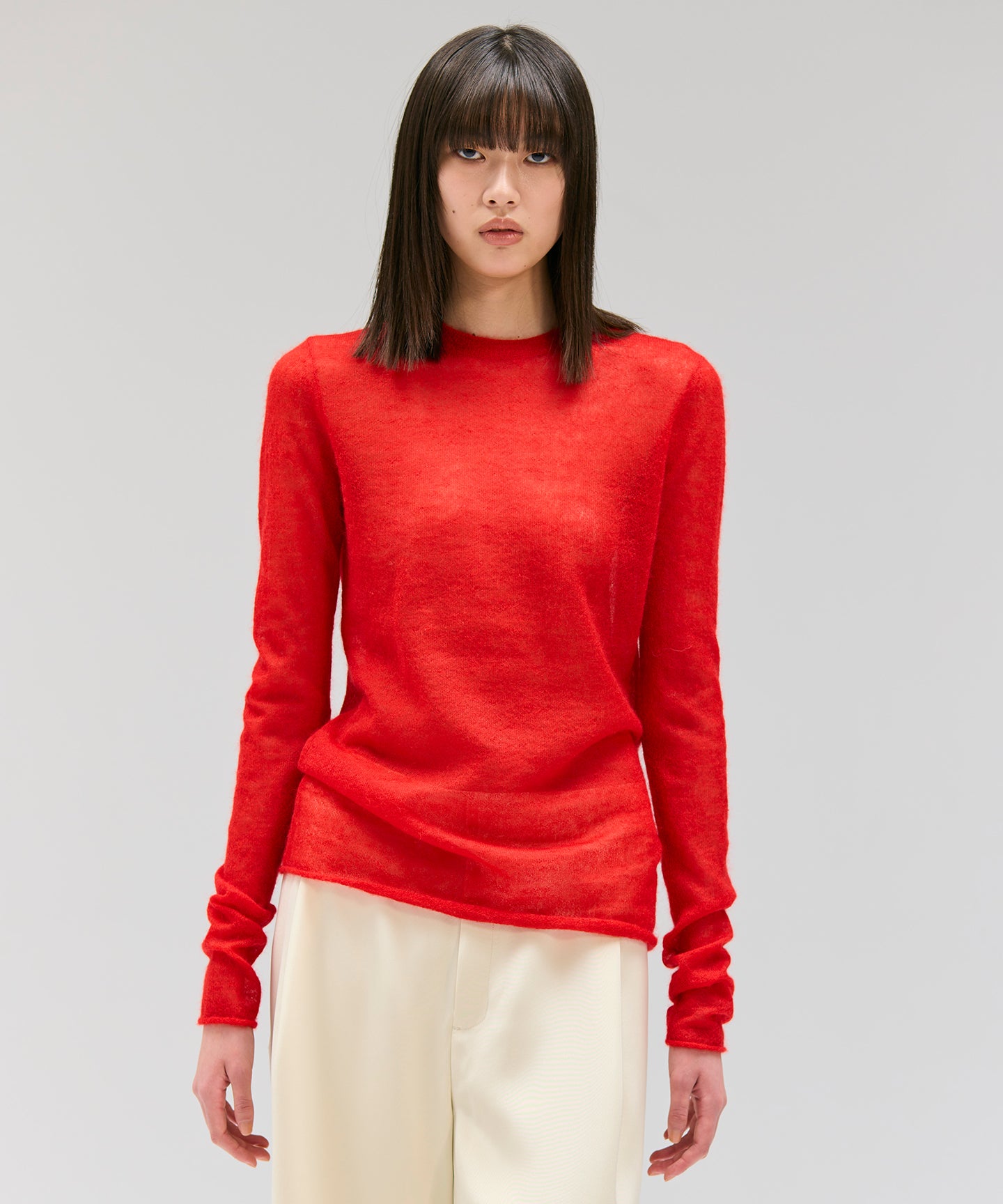 SHEER MOHAIR KNIT / KNIT