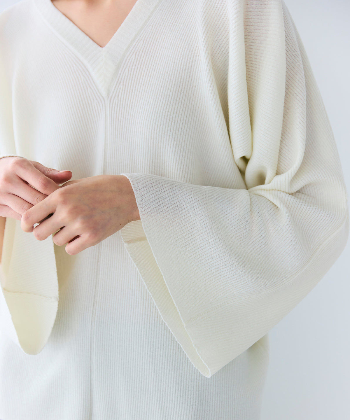 WOOL HIGH GAUGE / Y SLEEVE KNIT