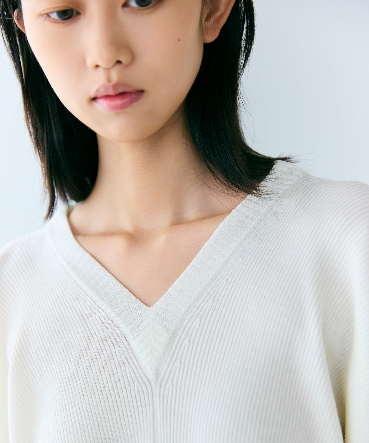 WOOL HIGH GAUGE / Y SLEEVE KNIT