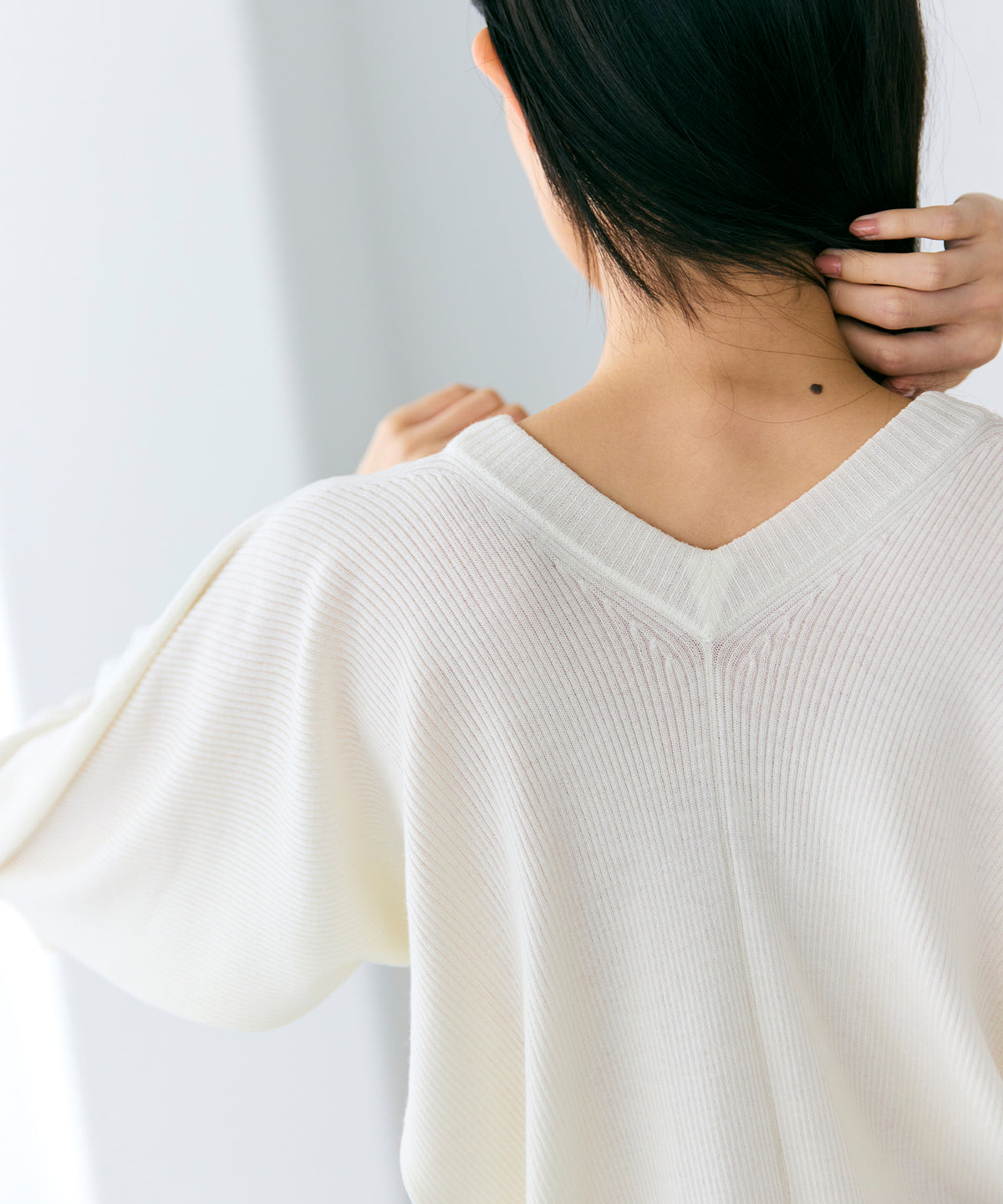 WOOL HIGH GAUGE / Y SLEEVE KNIT