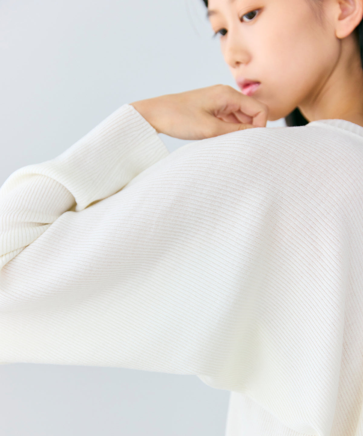 WOOL HIGH GAUGE / Y SLEEVE KNIT