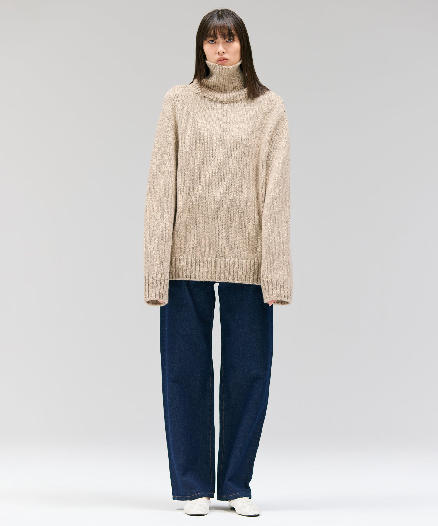 CASHMERE LOW-GAUGE KNIT / KNIT