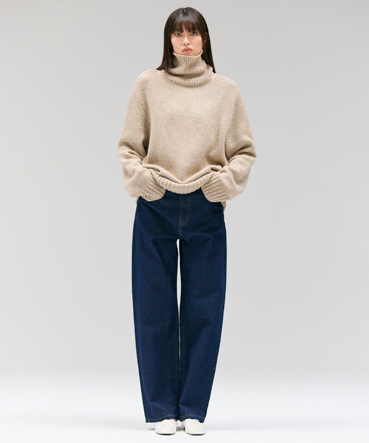 CASHMERE LOW-GAUGE KNIT / KNIT
