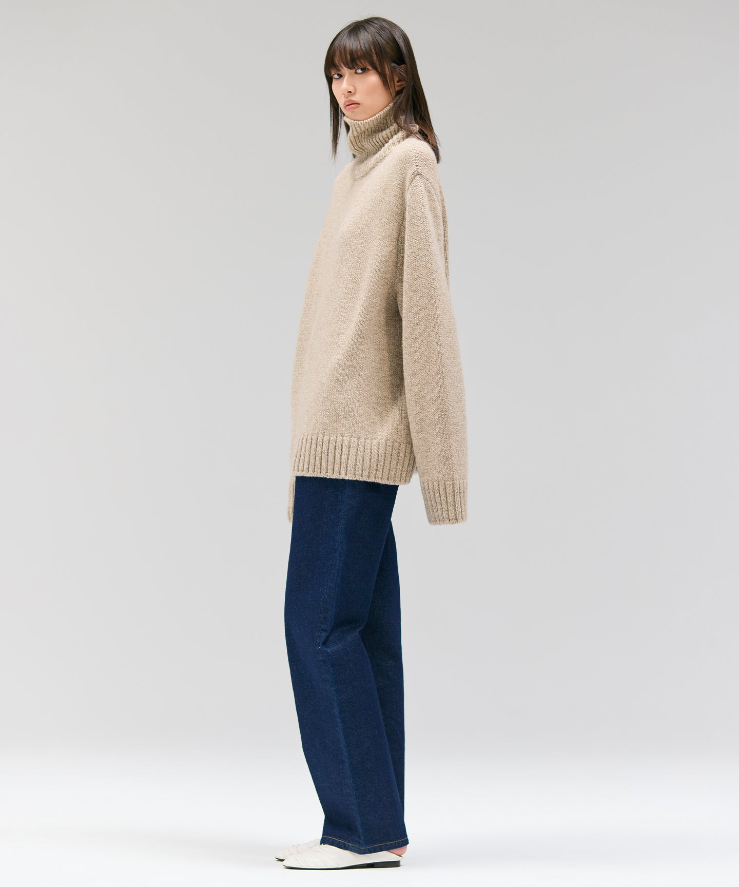 CASHMERE LOW-GAUGE KNIT / KNIT