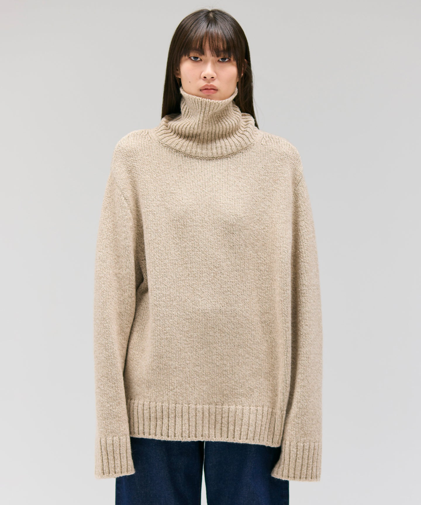 CASHMERE LOW-GAUGE KNIT / KNIT