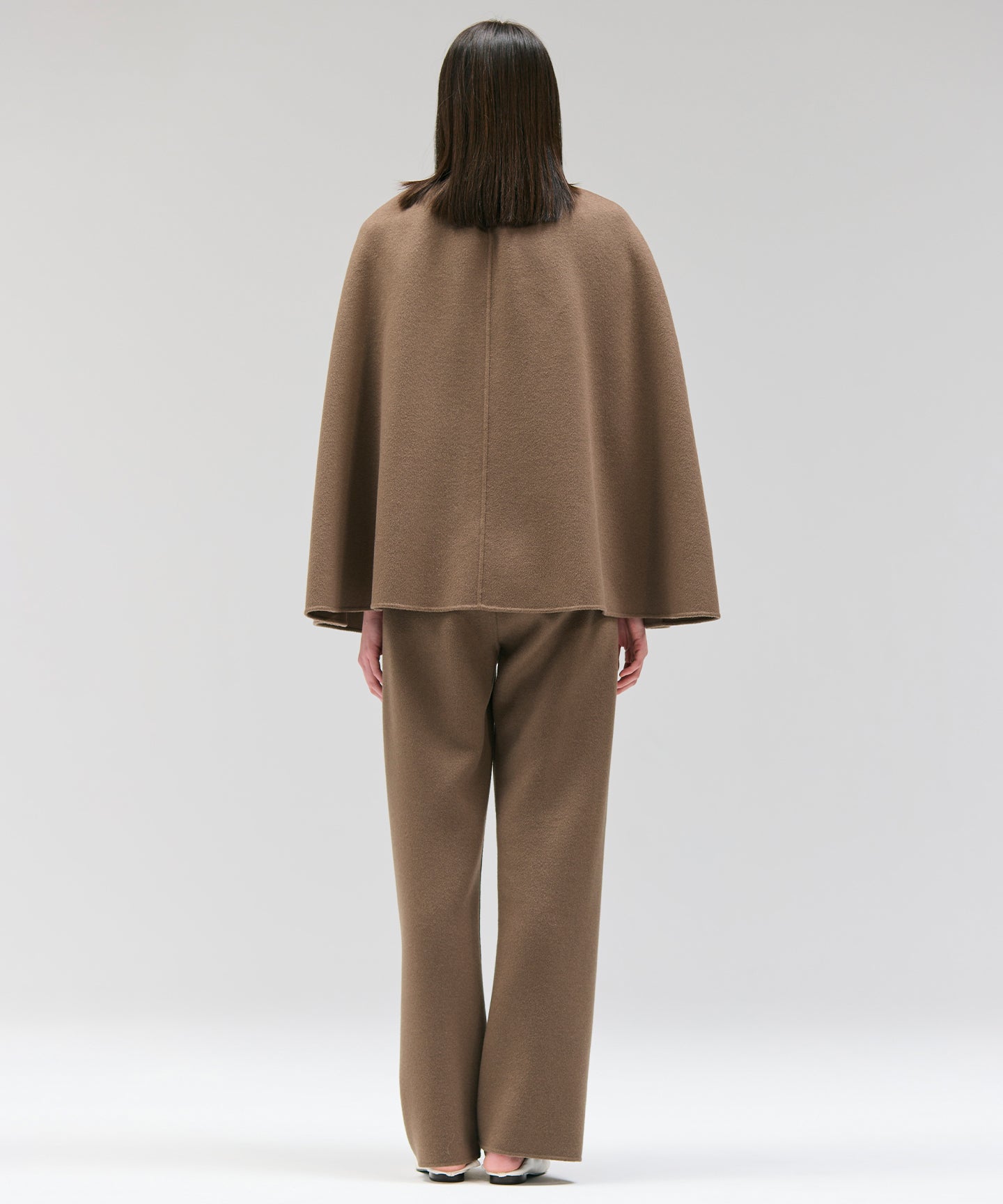 WOOL SPIBER DOUBLE FACE / CAPE