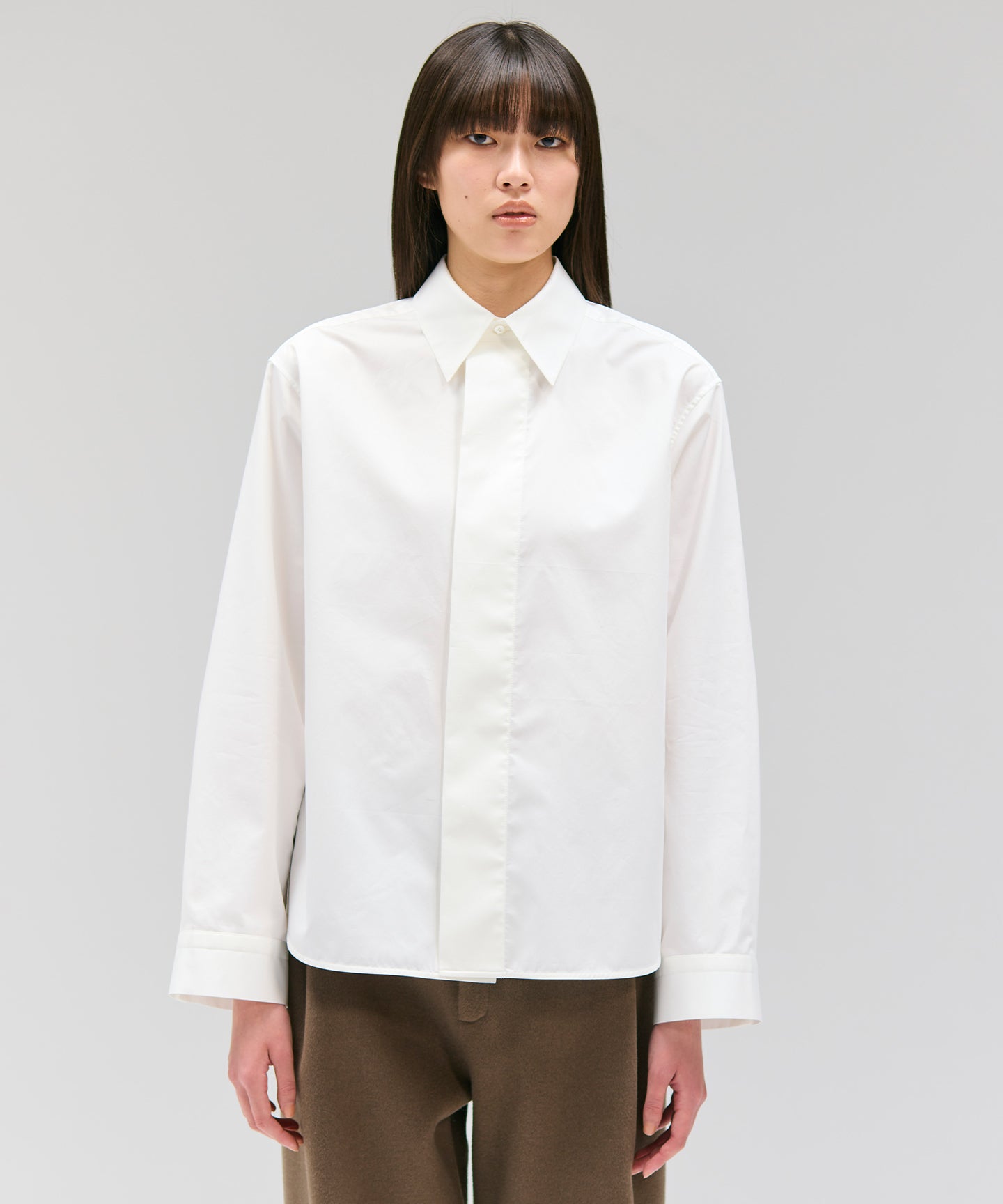 COTTON SATIN / BLOUSE