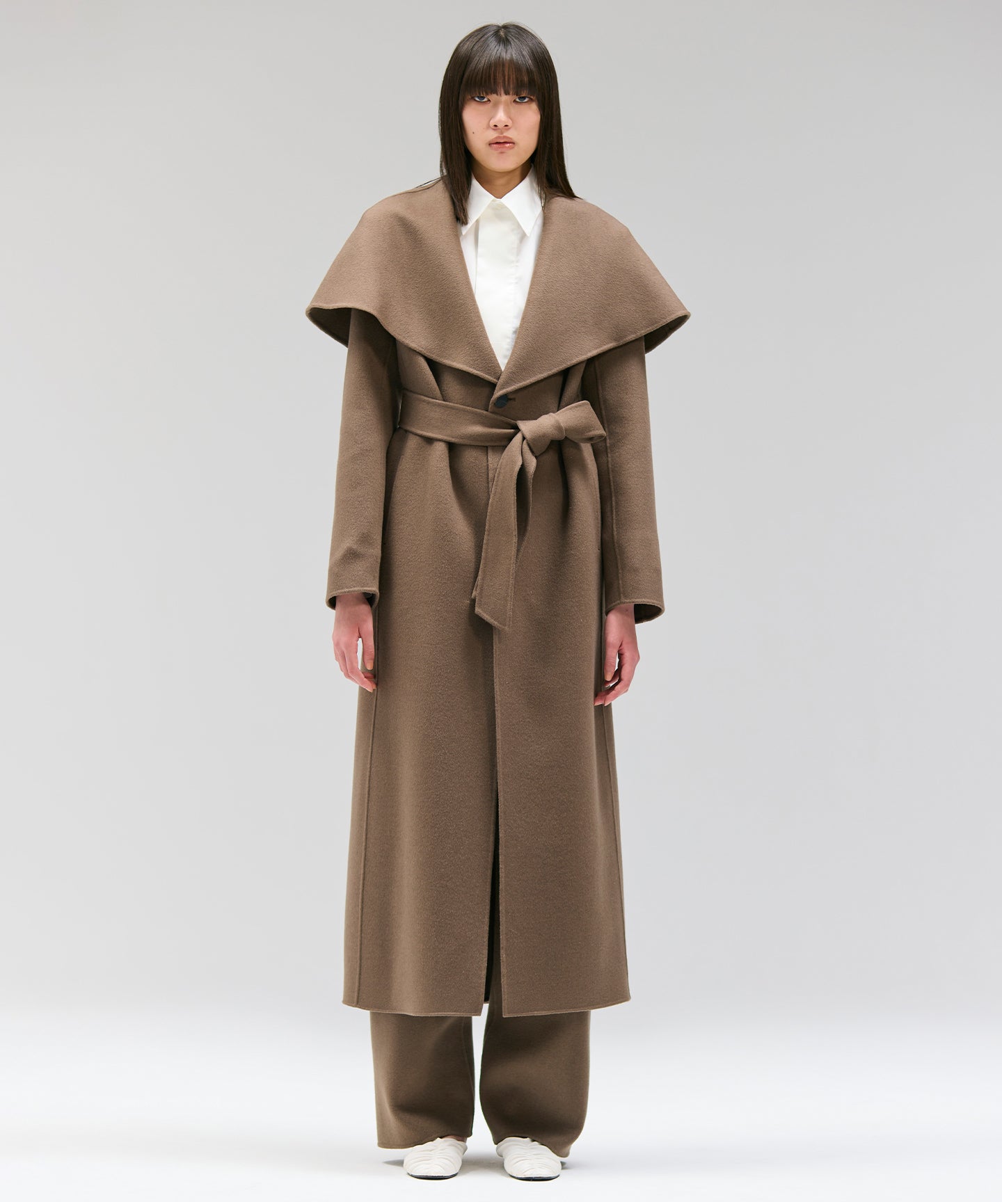 WOOL SPIBER DOUBLE FACE / COAT ｜SCEARN/セアン