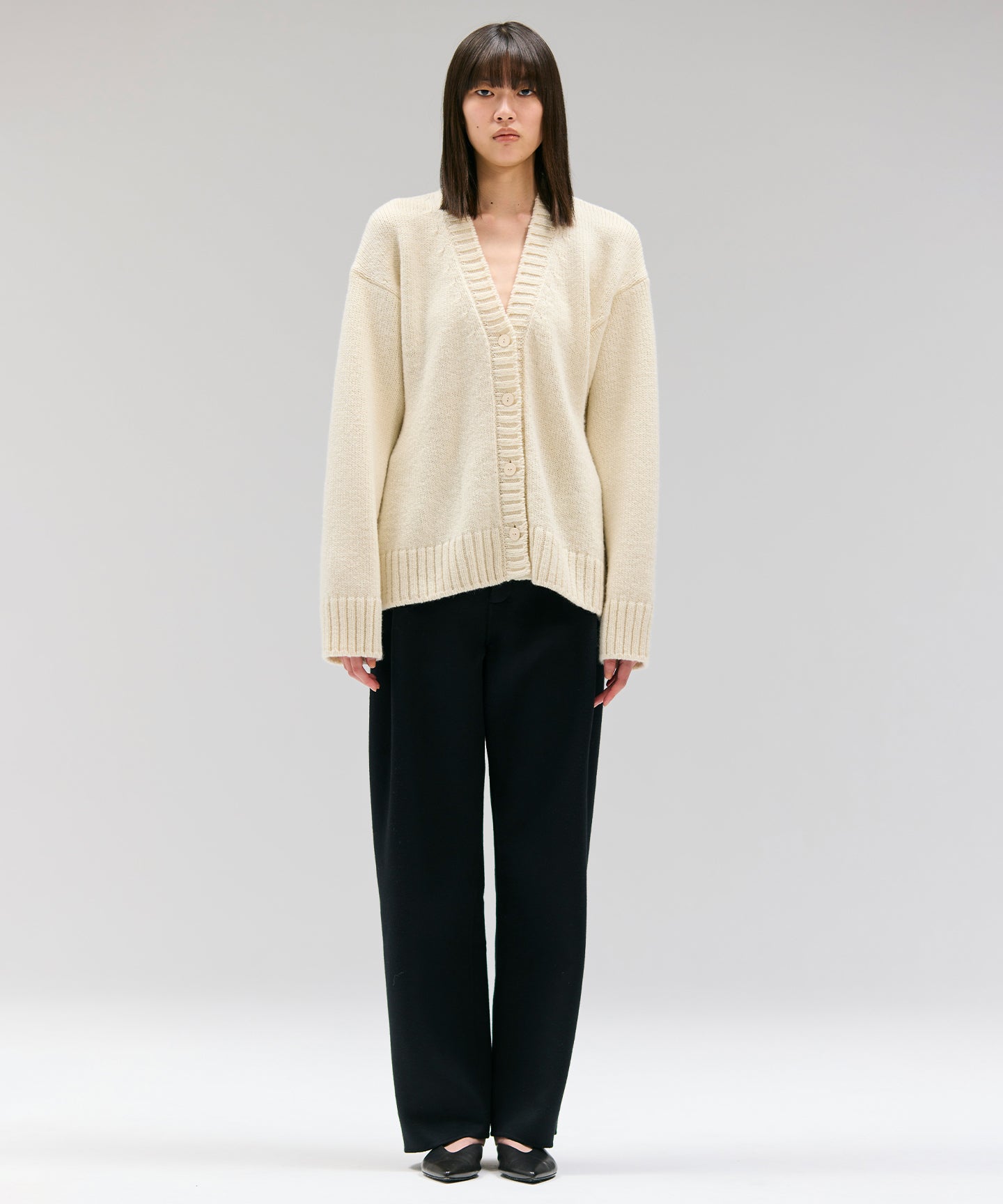 WOOL SPIBER DOUBLE FACE / PANTS