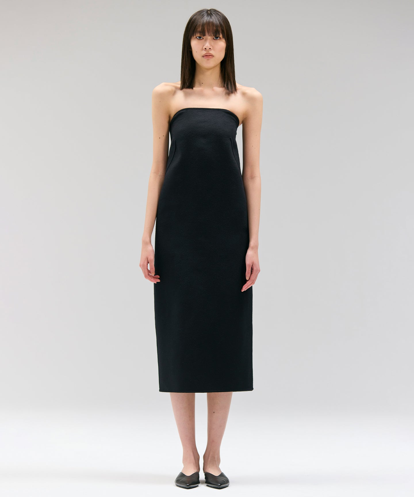 WOOL SPIBER DOUBLE FACE / DRESS