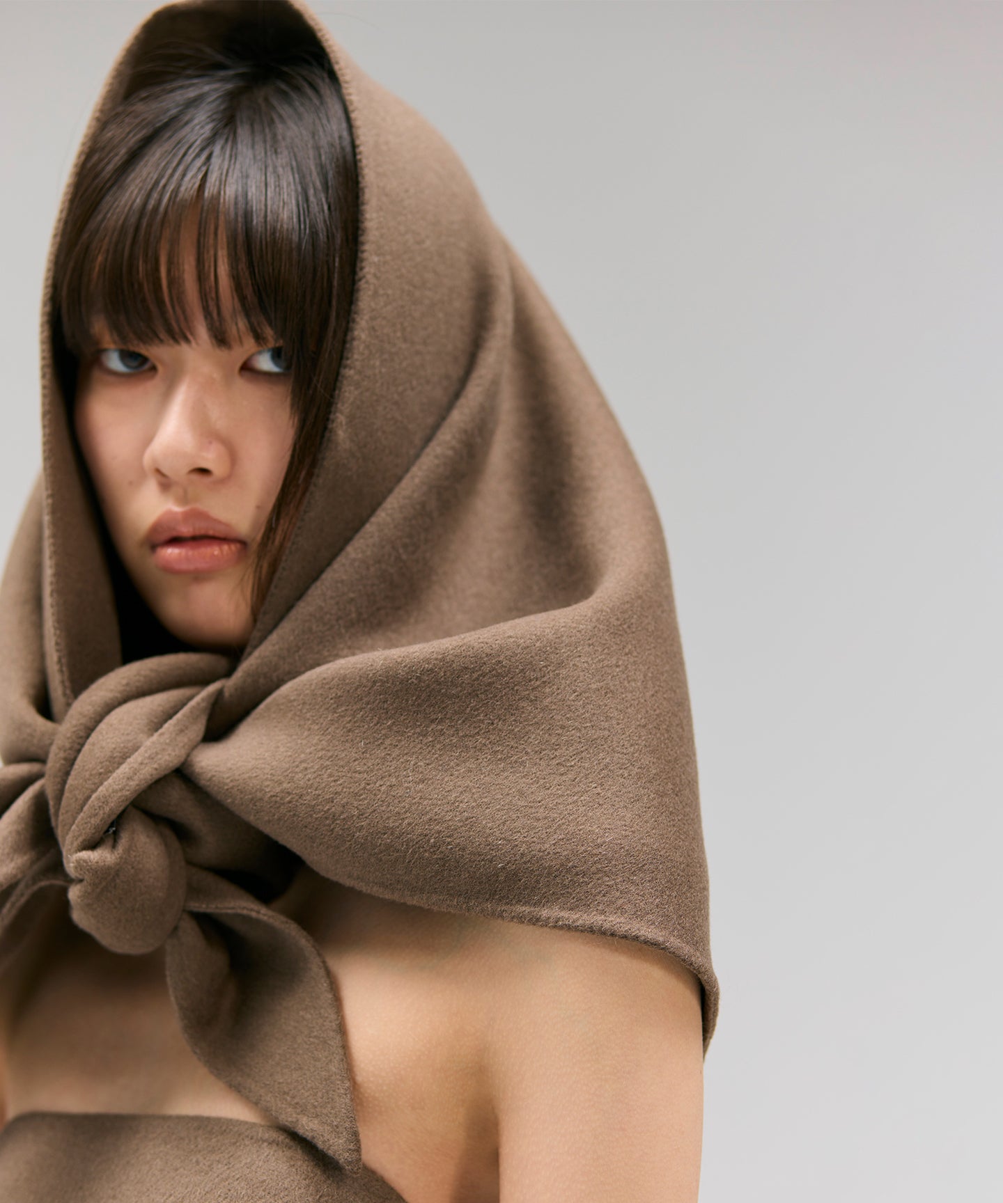 WOOL SPIBER DOUBLE FACE / STOLE