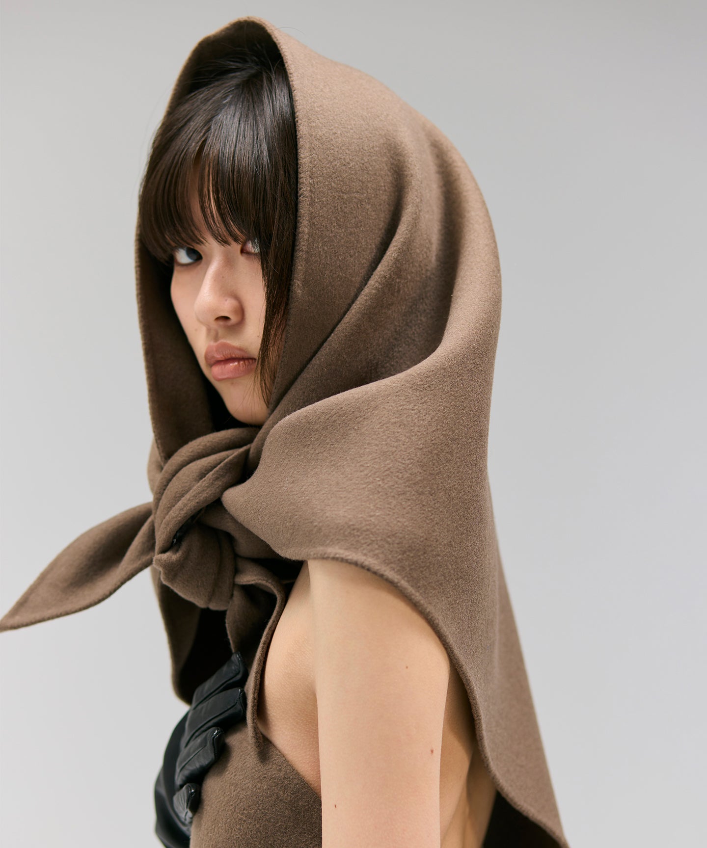 WOOL SPIBER DOUBLE FACE / STOLE