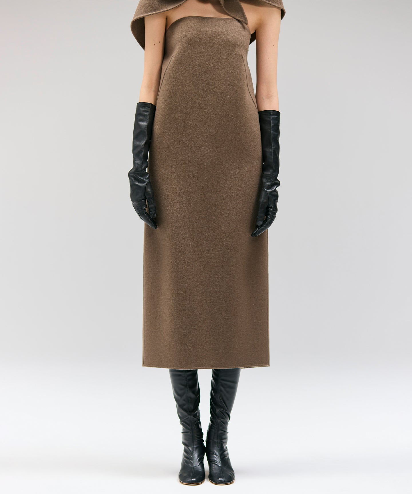 WOOL SPIBER DOUBLE FACE / DRESS