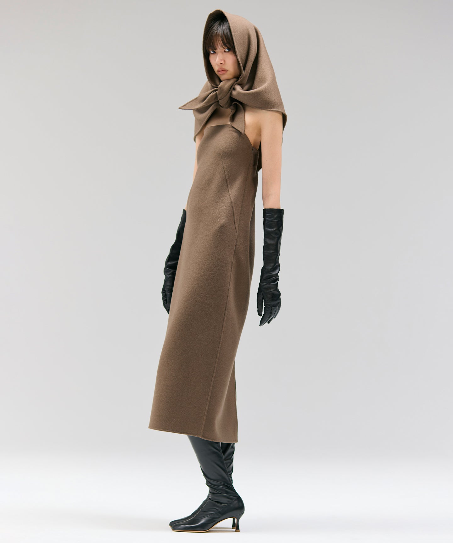 WOOL SPIBER DOUBLE FACE / DRESS