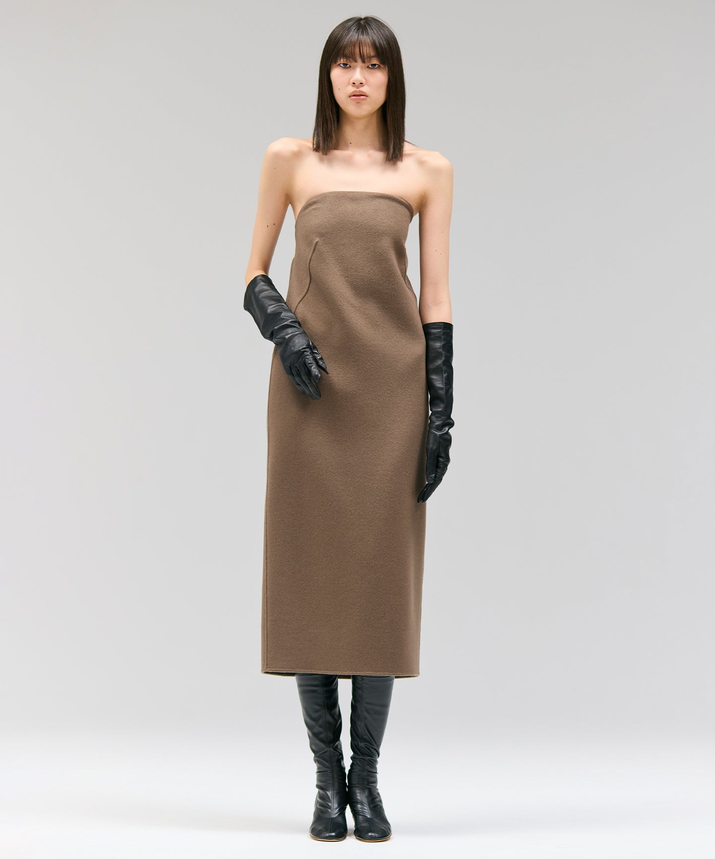 WOOL SPIBER DOUBLE FACE / DRESS
