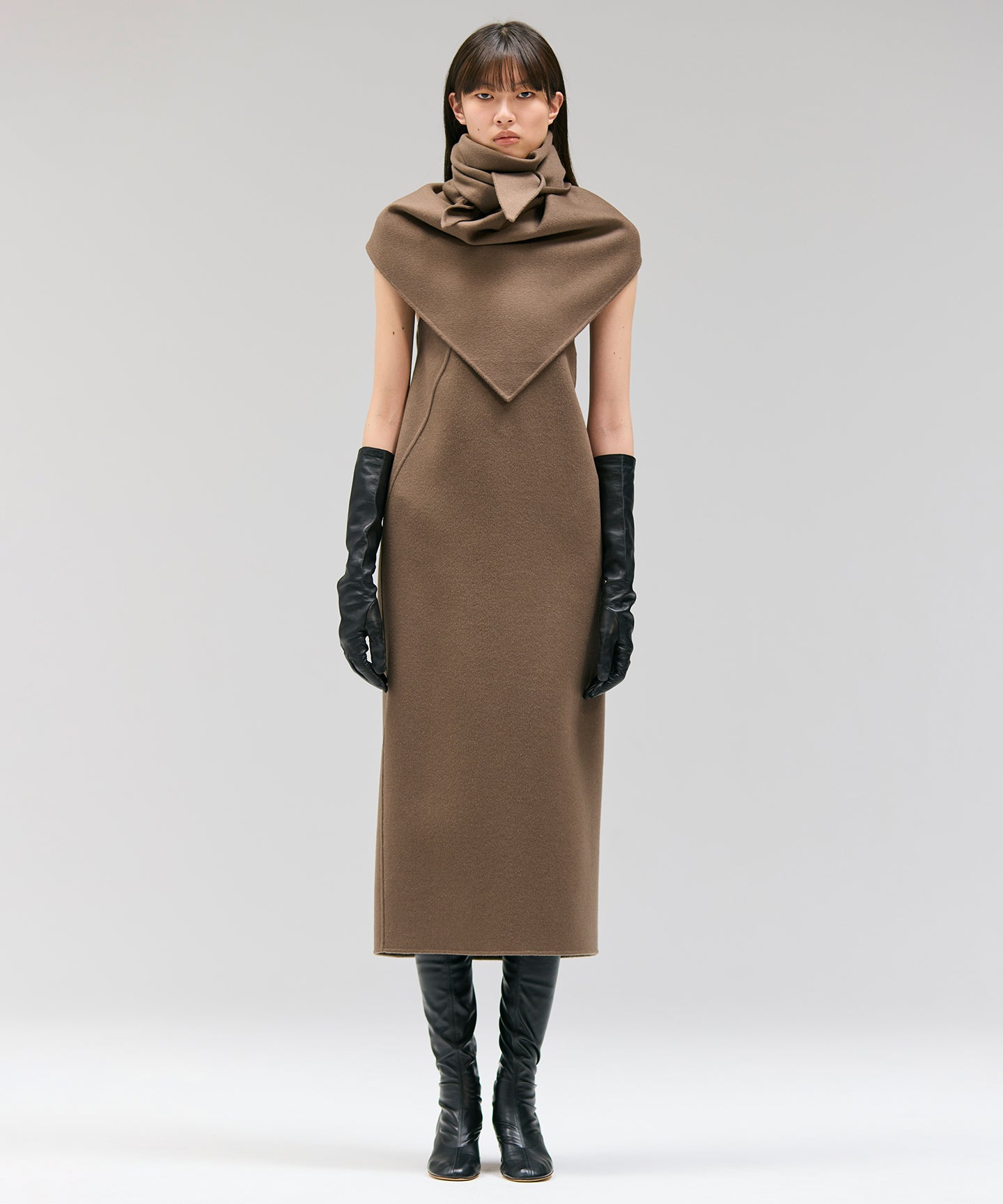 WOOL SPIBER DOUBLE FACE / DRESS