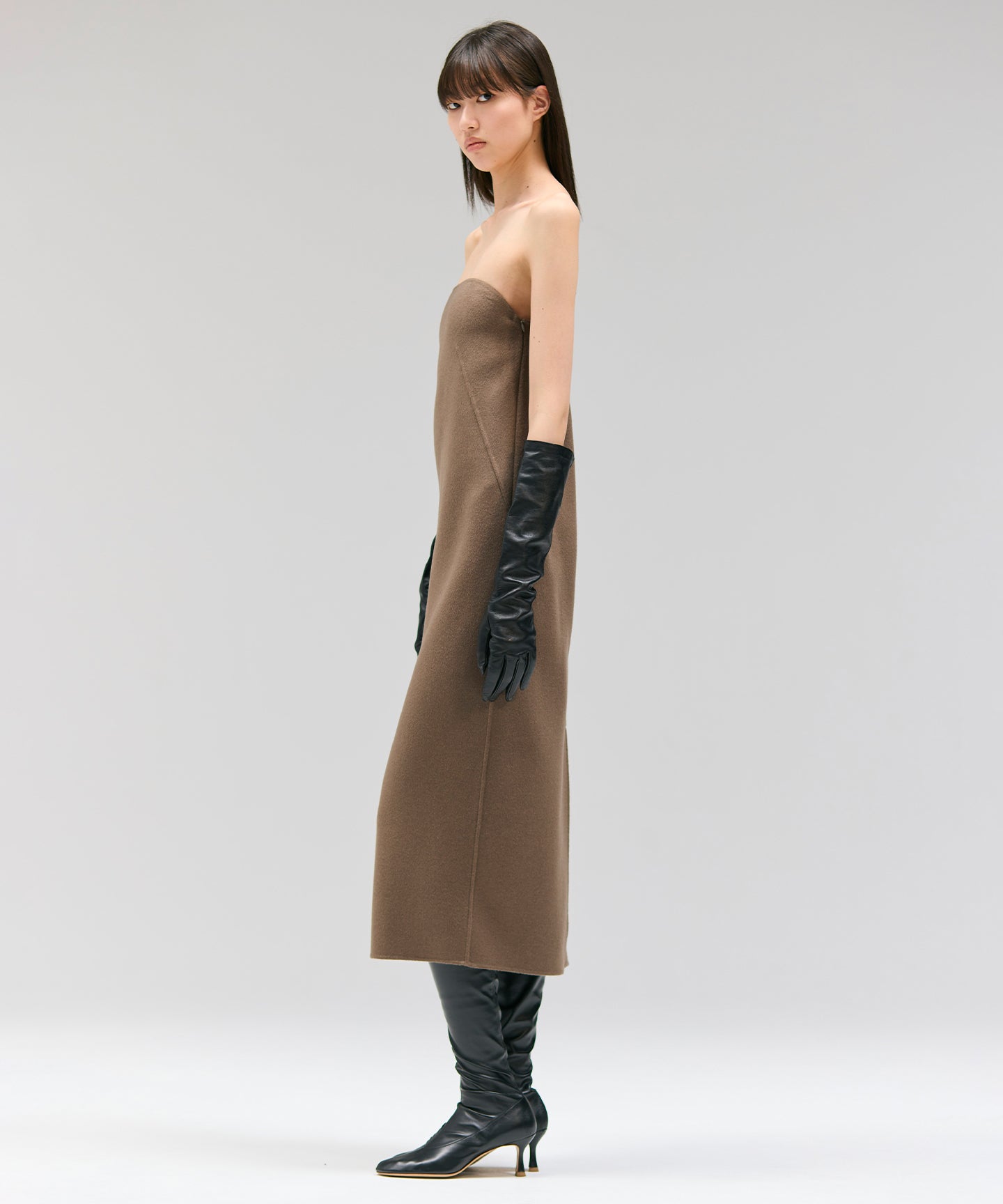 WOOL SPIBER DOUBLE FACE / DRESS