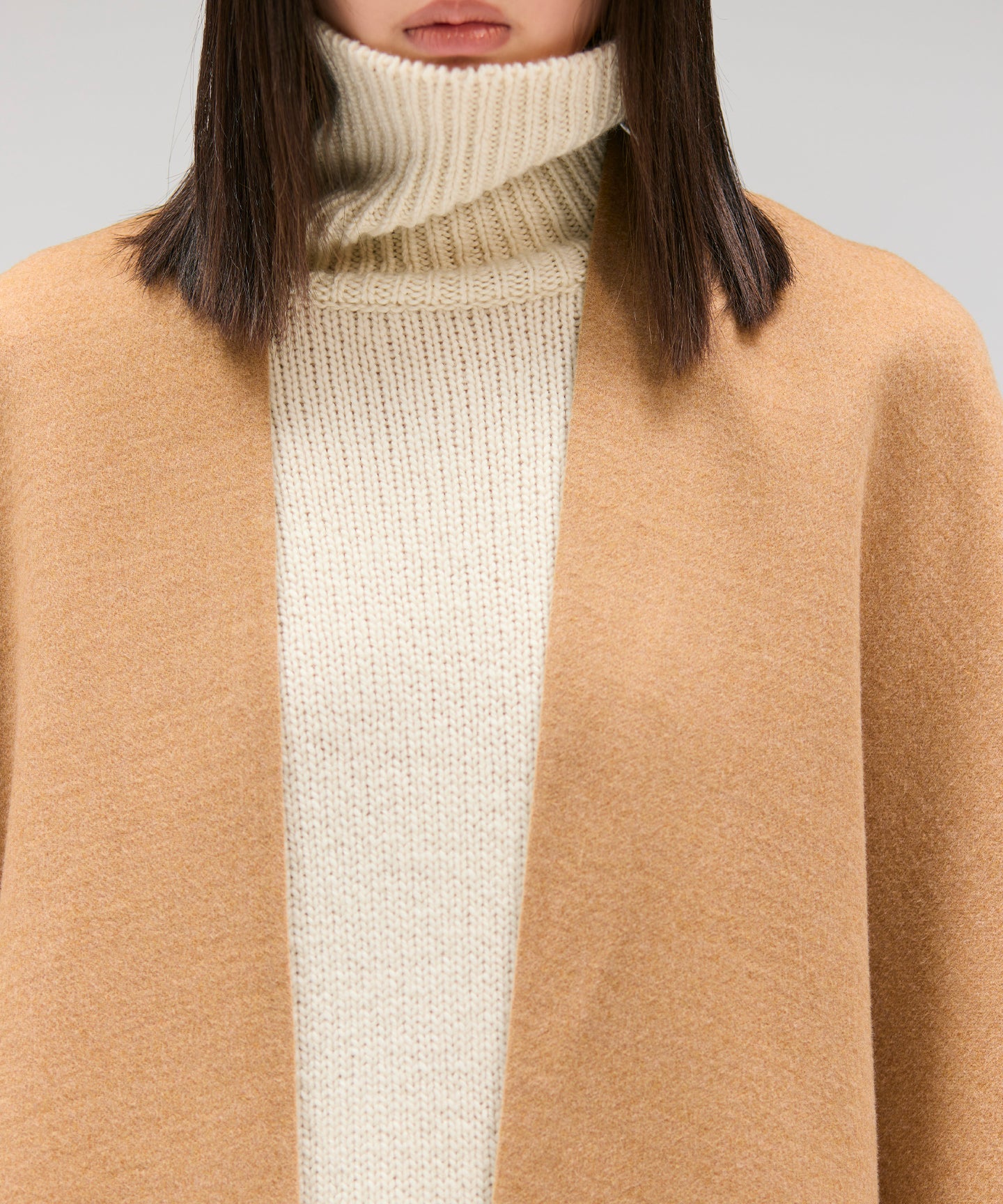 WOOL DOUBLE FACE / CAPE